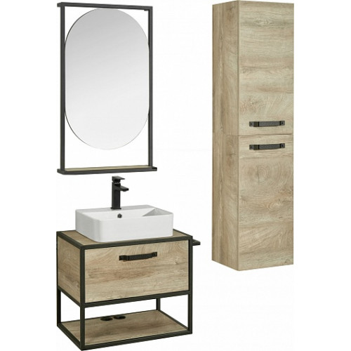 Акватон Тумба с раковиной Лофт Фабрик 65 дуб эндгрейн