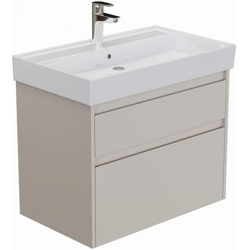 Aquanet Мебель для ванной Nova Lite 2.0 75 подвесная бежевая матовая