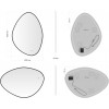 Aquanet Зеркало Контур 60x85 Led TX с подсветкой черное