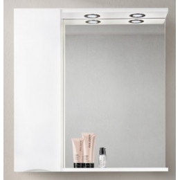 BelBagno Зеркало-шкаф MARINO-SPC-900/750-1A-BL-P-L Bianco Lucido