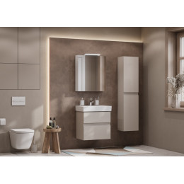 Зеркальный шкаф Roca Oleta 60см, 857645515 коричневый, с подсветкой
