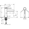 Смеситель для раковины Hansgrohe Finoris 76023000 с донным клапаном хром