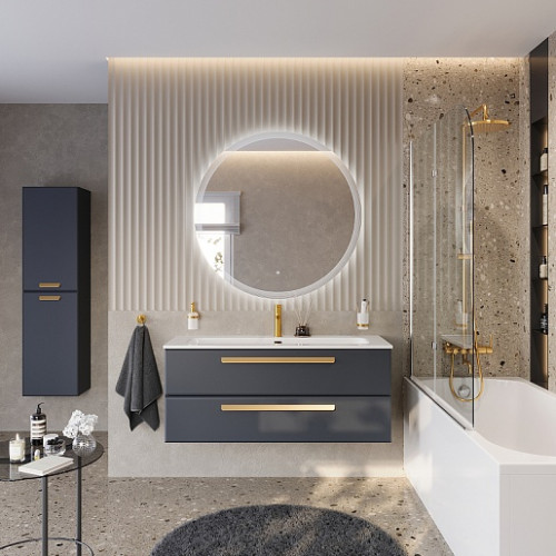 BelBagno Мебель для ванной Eco Cer-N 120 CZR-8073-120 grafito ручки сатиновое золото