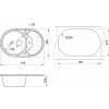 Кухонная мойка Granula 7801bg графит