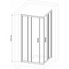 Royal Bath Душевой уголок HPD-T 100х90х185