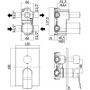 Смеситель для душа Paffoni Tilt TI018ST/M сталь