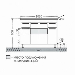 СанТа Мебель для ванной Родос 100