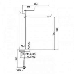 Смеситель для раковины Paffoni West WS074CR хром