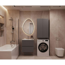 Aquanet Мебель для ванной Джейн 2.0 60 Flat подвесная графит матовый