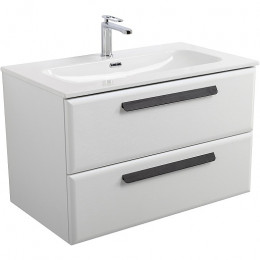 BelBagno Мебель для ванной Eco Cer-N 80 CZR-8073-80 bianco opaco ручки матовые чёрные