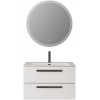 BelBagno Мебель для ванной Eco Cer-N 80 CZR-8073-80 bianco opaco ручки матовые чёрные