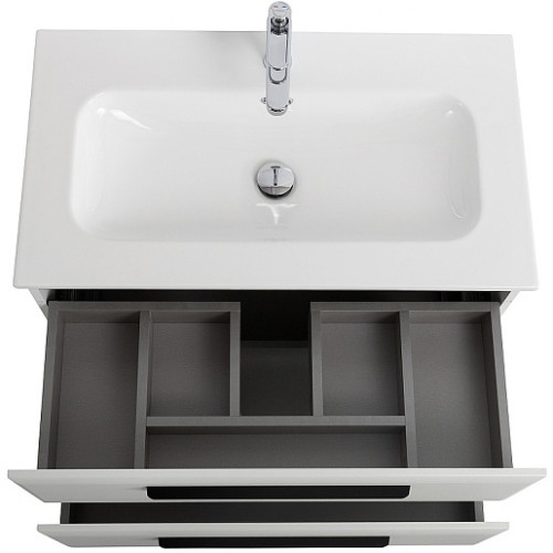 BelBagno Мебель для ванной Eco Cer-N 80 CZR-8073-80 bianco opaco ручки матовые чёрные