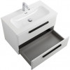 BelBagno Мебель для ванной Eco Cer-N 80 CZR-8073-80 bianco opaco ручки матовые чёрные