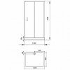 Aquanet  Душевой уголок "Alfa 150x80-12" 168419
