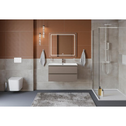 BelBagno Тумба с раковиной Kraft 80 подвесная Бежевый матовый