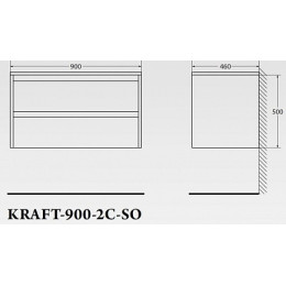 BelBagno Тумба с раковиной KRAFT 900 Bianco Opaco