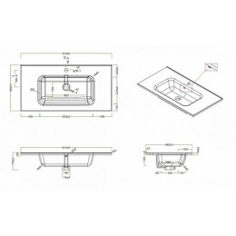 BelBagno Тумба с раковиной KRAFT 900 Bianco Opaco