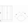 Royal Bath Душевой уголок RB EKO 90 HK-M 90х90х200