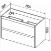 BelBagno Тумба с раковиной KRAFT 39 800 Pino Pasadena