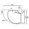 Cezares Душевой поддон TRAY-A-TRIUMPH-RH-120/90-15-W-R