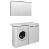 Runo Мебель для ванной Лира 120 L белая