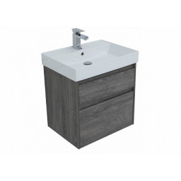 Aquanet Тумба с раковиной Nova Lite 60 2 ящика, дуб рошелье
