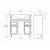 ASB-Mebel Мебель для ванной Орхидея 80 белое дерево