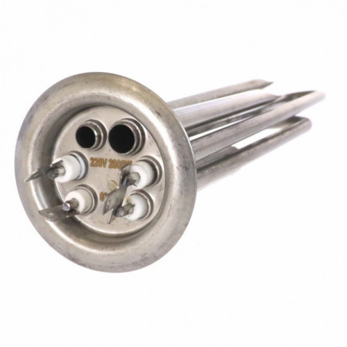 Комплект ТЭН 2кВт (2000Вт) RF для водонагревателя Thermex RZL, IS, IR, Garanterm, Electrolux EWH, нерж. + анод М4, 30082
