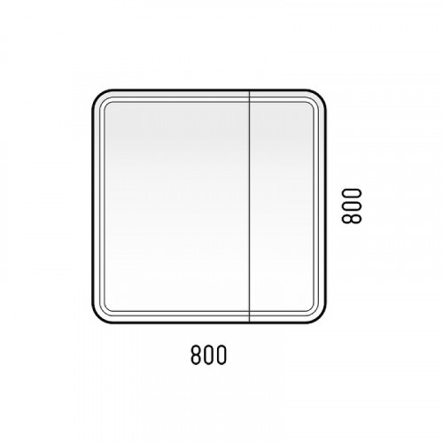 Зеркальный шкаф Corozo Алабама 80 см SD-00000902 с подсветкой, белый