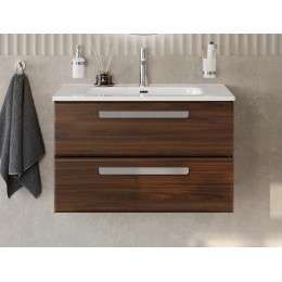 BelBagno Мебель для ванной Eco Cer-N 80 CZR-8095-80 орех шоколад софт ручки серые