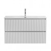 BelBagno Тумба с раковиной Uno 100 подвесная Bianco Opaco с раковиной BB-8099-100