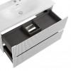 BelBagno Тумба с раковиной Uno 100 подвесная Bianco Opaco с раковиной BB-8099-100