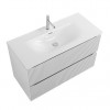 BelBagno Тумба с раковиной Uno 100 подвесная Bianco Opaco с раковиной BB-8099-100