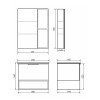 Зеркальный шкаф Comforty Франкфурт-60 00-00004331 бетон светлый