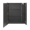 Зеркальный шкаф Roca Ronda 70см, ZRU9302969 белый глянец/антрацит, с подсветкой