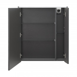Зеркальный шкаф Roca Ronda 70см, ZRU9302969 белый глянец/антрацит, с подсветкой
