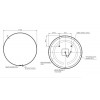 Зеркало ECLIPSE smart 100x100 в черной рамке