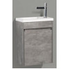 BelBagno Тумба с раковиной PIETRA MINI 400 R Stucco Cemento