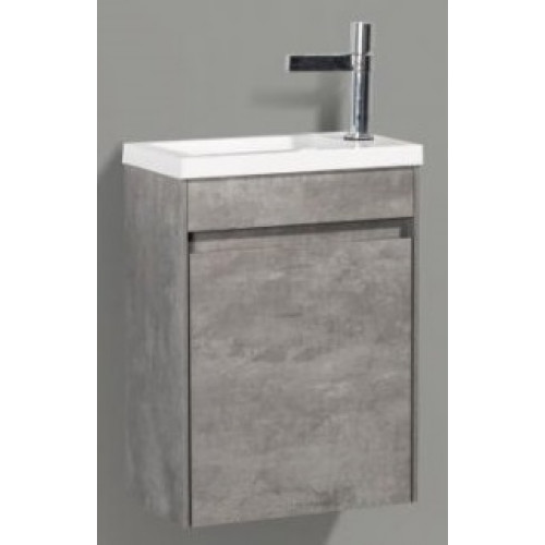 BelBagno Тумба с раковиной PIETRA MINI 400 R Stucco Cemento