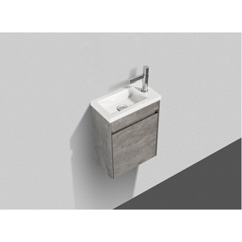 BelBagno Тумба с раковиной PIETRA MINI 400 R Stucco Cemento