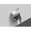 BelBagno Тумба с раковиной PIETRA MINI 400 R Stucco Cemento