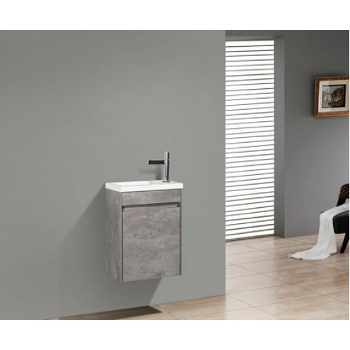BelBagno Тумба с раковиной PIETRA MINI 400 R Stucco Cemento