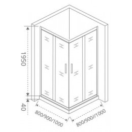 Good Door Душевой уголок Antares CR-90-C-CH
