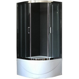 Royal Bath Душевой уголок RB 90BK-T-CH 900x900x2000