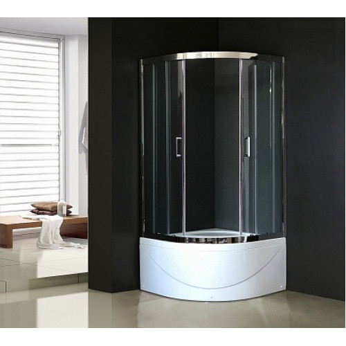 Royal Bath Душевой уголок RB 90BK-T-CH 900x900x2000