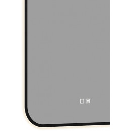 Aquanet Зеркало Контур 50x70 Led TX с подсветкой и антизапотеванием черное