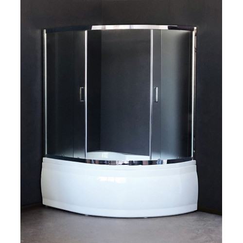 Royal Bath Шторка на ванну RB170ALP-C-CH (хром/6 мм матовое)