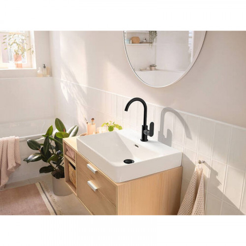 Смеситель для раковины Hansgrohe Rebris S 72536670 черный матовый
