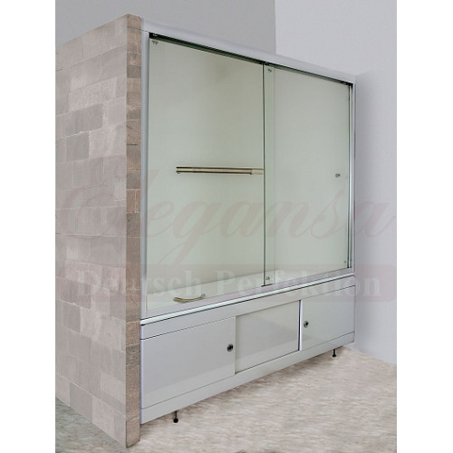 Elegansa Шторка для ванны "VORHANG" TR (3100) прозрачное стекло