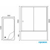Royal Bath Душевой уголок RB 8120BP-T-BL 120х80х200 R